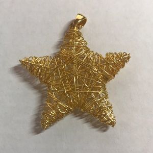Sterling Silver 925 Wire Star Pendant